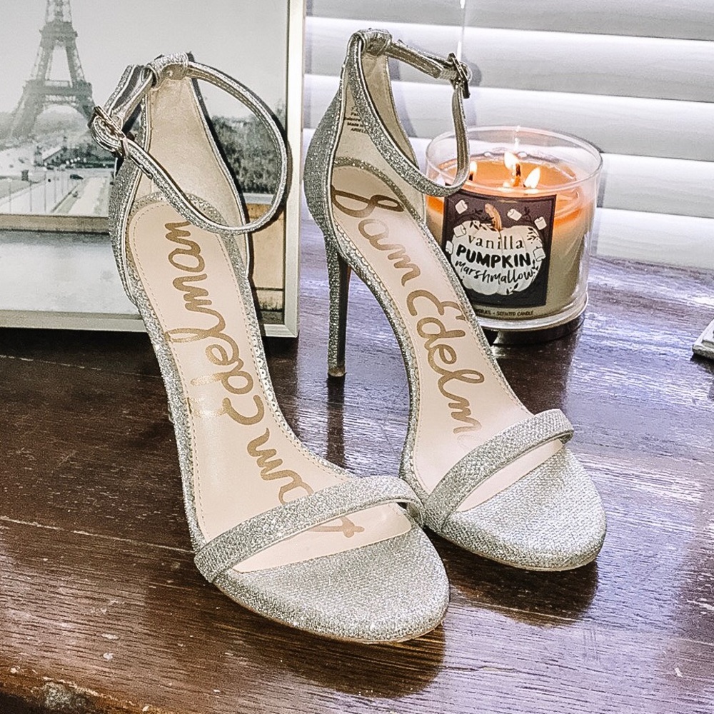 Ariella Ankle Strap Sandal - Light Gold Mesh